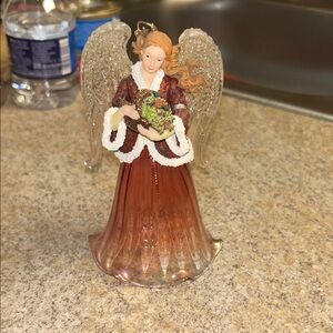 Angel Figurine with Wreath